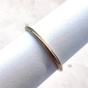 JADE TRAU 18k yellow gold Ring Tatum knife edge Band size 6.5